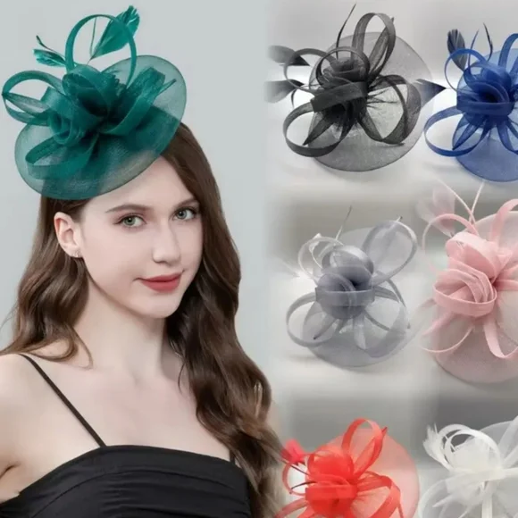 🐎NEW! Hunter Green Kentucky Derby Hat - Picture 4 of 9